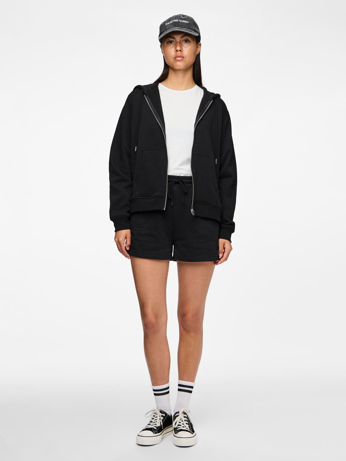 PCCHILLI Sweatshirt Zip - Black